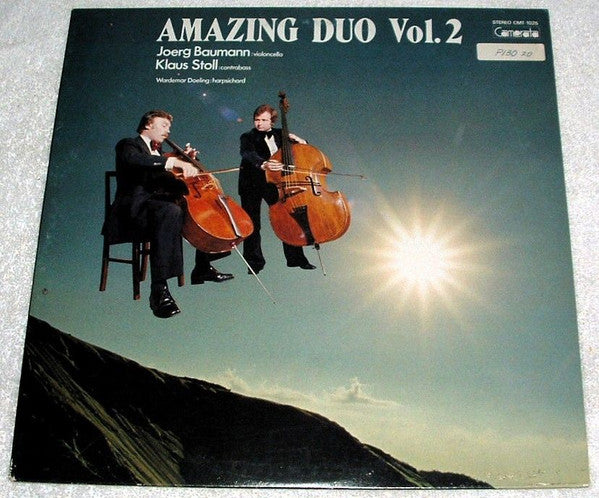 Image of Front Cover of LP - VG+/VG+ - KLAUS STOLL, JOERG BAUMANN, Amazing Duo Vol. 2 (Camerata; CMT-1025, Japan 1980), With OBI, (Torn),  - 4126261E