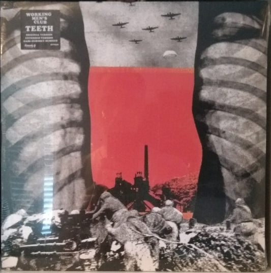 Image of Front Cover of 12" - EX/VG+ - WORKING MEN'S CLUB, Teeth (Heavenly; HVN520, UK 2019, Picture Sleeve), Still In Opened Shrinkwrap With Hype Sticker,  - 4116172C