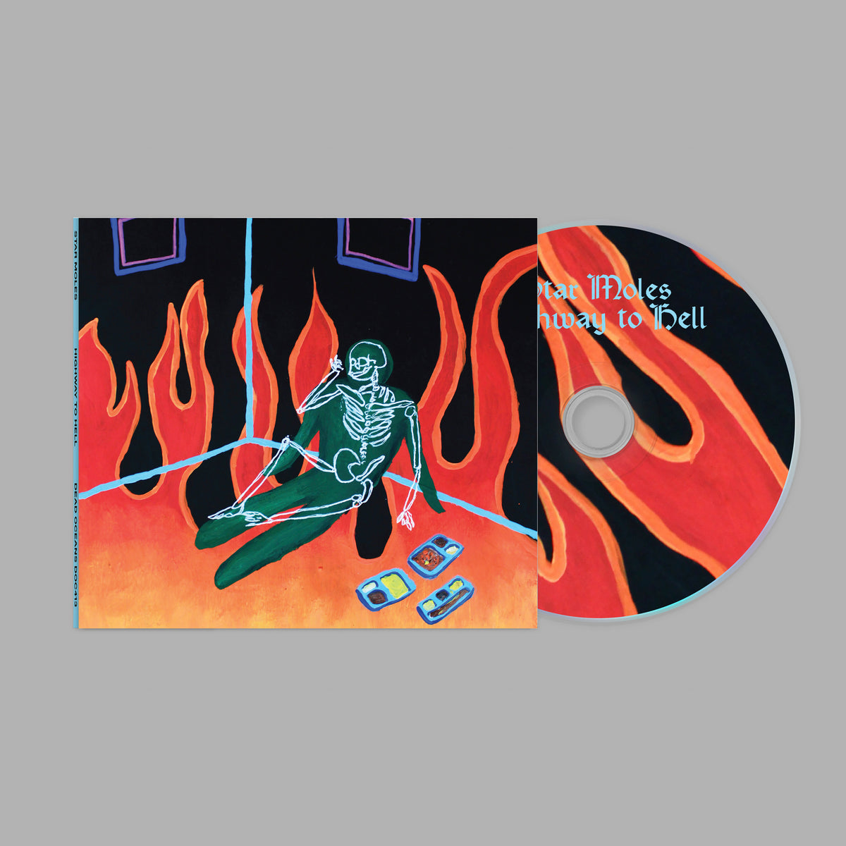 Image of Front Cover of CD - NEW/NEW - STAR MOLES, Highway To Hell (Dead Oceans; DOC413CD, UK 2026), , Star Moles, the project of Emily Moales, pairs intimate Philadelphia songwriting with themes of religious fanaticism, environmental collapse and modern America. Produced by Kevin Basko, Highway to Hell marks a more direct, high-impact turn for the project. - 9418115C