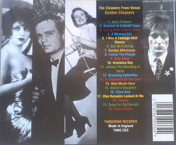 Image of Back Cover of LP - VG+/EX - THE CLEANERS FROM VENUS, Golden Cleaners (Tangerine Records; TANG CD3, UK 1993, Jewel Case), ,  - 4136159E