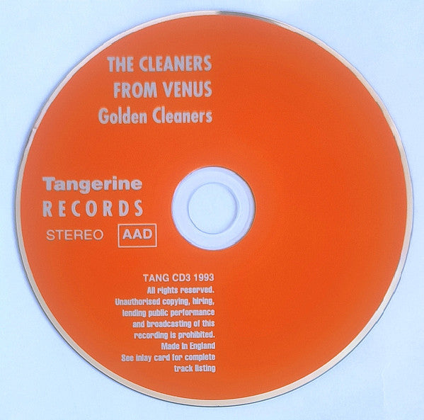 Image of Label Cover of LP - VG+/EX - THE CLEANERS FROM VENUS, Golden Cleaners (Tangerine Records; TANG CD3, UK 1993, Jewel Case), ,  - 4136159E