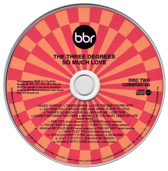 Image of Label Cover of 2xCD - VG+/VG - THE THREE DEGREES, Maybe (Big Break Records; CDBBRX0180, UK 2012, Super Jewel case), ,  - 4136160E