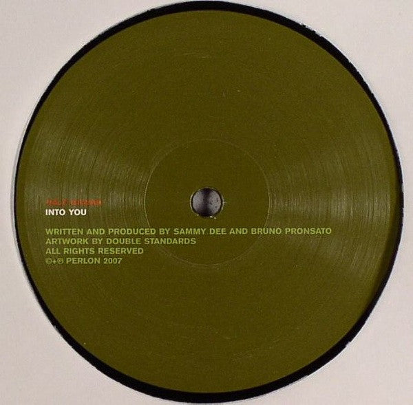 Image of Front Cover of 12" - G/G - HALF HAWAII, Into You / Out Of You (Perlon; PERL 60, Germany 2007, Company Sleeve), Lots of marks on record. Sleeve worn and scuffed, with splits / damage at edges,  - 4116267C