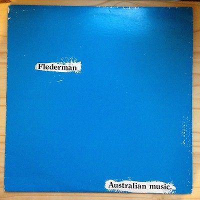 Image of Front Cover of LP - VG+/EX - FLEDERMAN, Australian Music (Larrikin Records; LRF156, Australia 1984), ,  - 4126272E