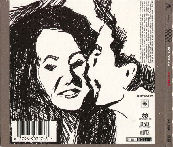 Image of Back Cover of CD - VG+/EX - BOB DYLAN, Infidels (Columbia; CH 90317, US 2003, Digipak, SACD), ,  - 4136164E