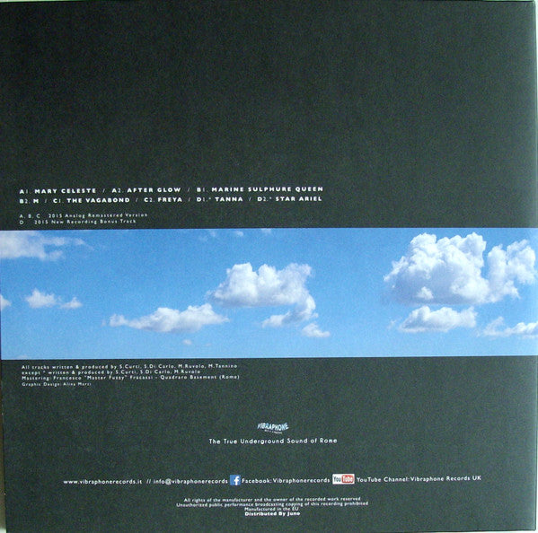 Image of Back Cover of 2xLP - G/G+ - THE TRUE UNDERGROUND SOUND OF ROME, The Bermuda Triangle (1992-2015) (Vibraphone Records; VIBR 001, Italy 2015), Sleeve has rips and damage at bottom edges,  - 4116272C