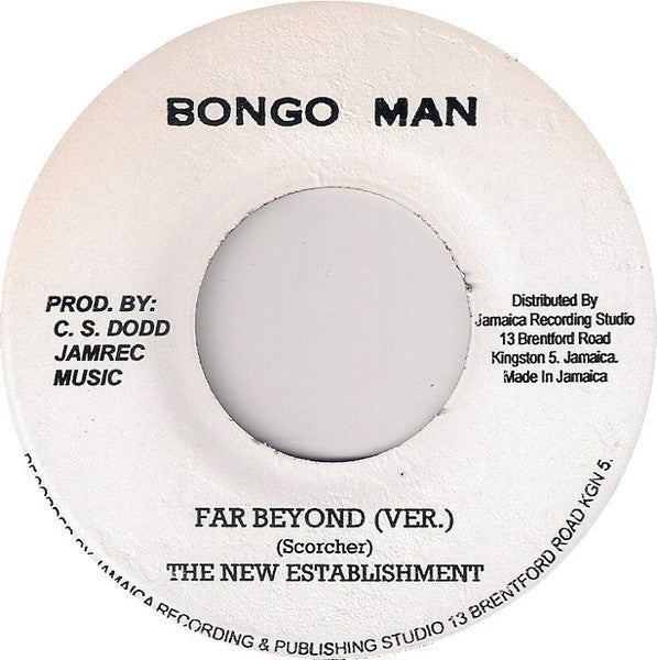 Image of Back Cover of 7" - /VG+ - LEROY WALLACE, Far Beyond (Bongo Man; none, Jamaica 2013 Reissue), ,  - 4126228E