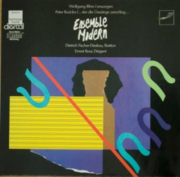 Image of Front Cover of LP - VG+/VG+ - WOLFGANG RIHM, PETER RUZICKA - ENSEMBLE MODERN, ERNEST BOUR, DIETRICH FISCHER-DIESKAU, Umsungen / ...Der Die Ges nge Zerschlug... (Deutsche Harmonia Mundi; HM 825 D, Germany 1987, Gatefold), ,  - 4126281E
