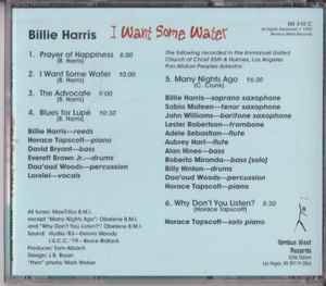 Image of Back Cover of CD - VG+/VG+ - BILLIE HARRIS, I Want Some Water (Nimbus West Records; NS 510 C, US 1999, Jewel Case), ,  - 4136134E
