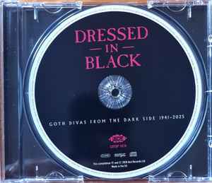 Image of Label Cover of CD - VG+/VG+ - VARIOUS, Dressed In Black- Goth Divas From The Dark Side 1941-2025 (Ace; CDTOP 1678, UK 2026, Jewel Case), ,  - 4136137E
