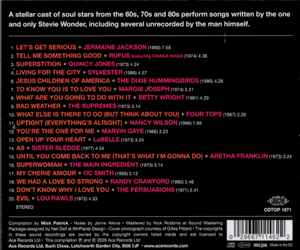 Image of Back Cover of CD - VG+/VG+ - VARIOUS, Black America Sings Stevie Wonder (Ace; CDTOP 1671, UK 2026, Jewel Case), ,  - 4136138E
