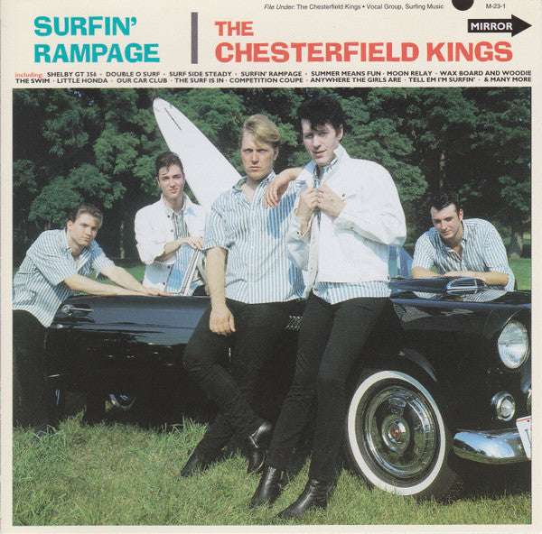 Image of Front Cover of CD - VG+/VG+ - THE CHESTERFIELD KINGS, Surfin' Rampage (Mirror Records Inc.; MIRROR CD-23, US 1997), ,  - 4156079S