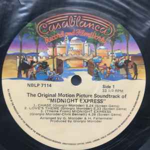Image of Label Cover of LP - VG/VG - GIORGIO MORODER, Midnight Express (Music From The Original Motion Picture Soundtrack) (Casablanca; NBLP 7114, Australia 1979 Reissue), Light marks, edge & ring wear,  - 4146156S