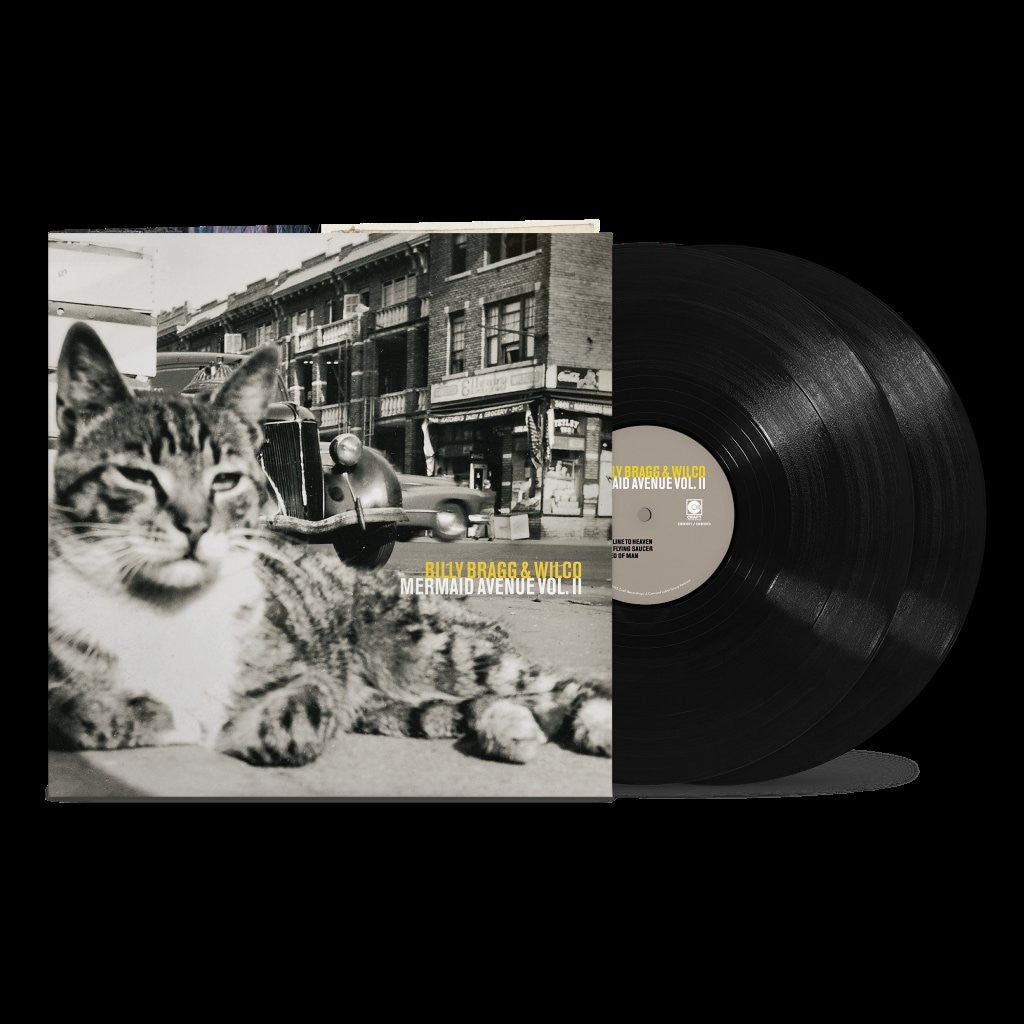Image of Front Cover of 2xLP - NEW/NEW - BILLY BRAGG & WILCO, Mermaid Avenue Vol. II (Concord; 7279109, UK 2026 Reissue, Gatefold), , The Mermaid Avenue series is one of the most successful and unsual- folk-rock collaborations of the last few decades. At its core, the project took previously unpublished Woody Guthrie lyrics and set them to entirely new music composed and performed by Billy Bragg and Wilco. Celebrated for honoring Guthrie's spirit white creating somehting entirely new, the Mermaide Avenue re