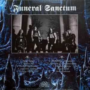 Image of Back Cover of LP - VG+/VG+ - WITCH VOMIT, Funeral Sanctum (20 Buck Spin; SPIN196, US 2024, Insert, Poster, Silver/Blue splatter vinyl), In stickered plastic outer,  - 4126354E