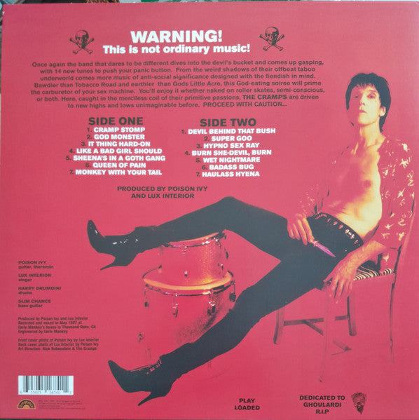 Image of Back Cover of LP - NEW/NEW - THE CRAMPS, Big Beat From Badsville (Vengeance; VEN674-LP, UK 2026 Reissue, Inner, Metallic Red Vinyl), ,  - 4156011S