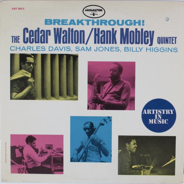 Image of Front Cover of LP - VG/VG - THE CEDAR WALTON / HANK MOBLEY QUINTET, Breakthrough (Cobblestone; CST 9011, US 1972, Laminated Front Pasteback Sleeve), Light marks, promo drill hole upper cover,  - 4146169S