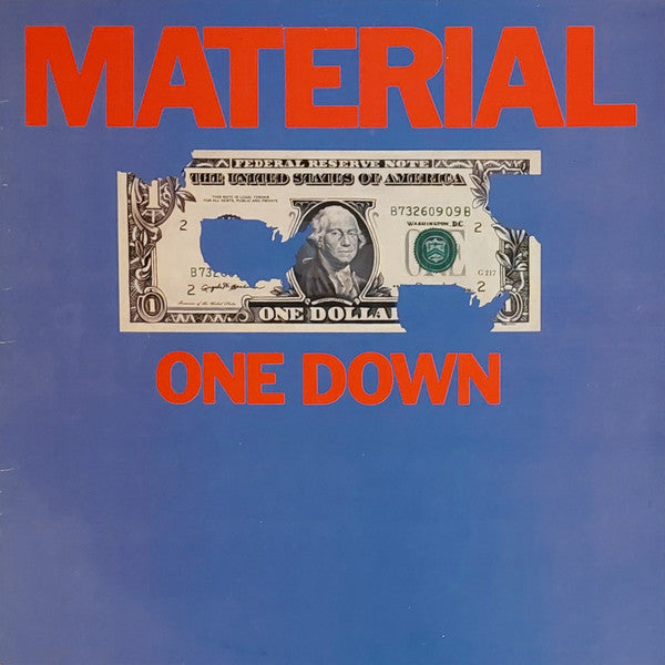 Image of Front Cover of LP - VG/VG - MATERIAL, One Down (Celluloid New York; CEL NY 6633, France Reissue, Insert), ,  - 4126326E