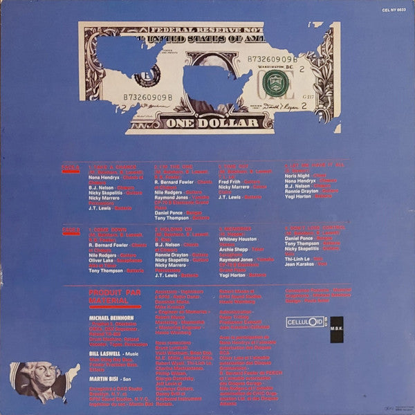 Image of Back Cover of LP - VG/VG - MATERIAL, One Down (Celluloid New York; CEL NY 6633, France Reissue, Insert), ,  - 4126326E