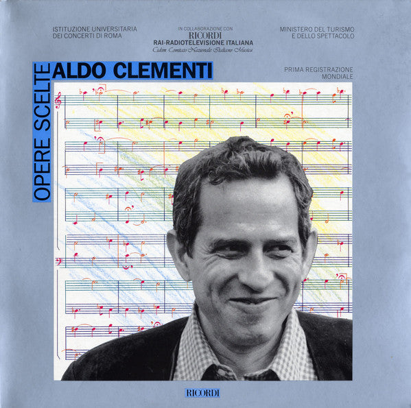 Image of Front Cover of LP - EX/EX - VARIOUS, Aldo Clementi: Opere Scelte (Ricordi; CRM 1004, Italy 1987), ,  - 4126296E