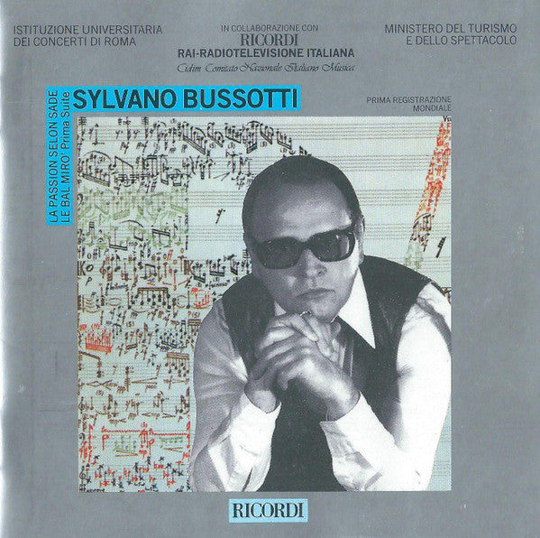 Image of Front Cover of LP - EX/EX - MARCELLO PANNI, LOTHAR ZAGROSEK, Sylvano Bussotti: La Passion Selon Sade - Le Bal Mir� (Dischi Ricordi S.p.A.; CRMCD 1002, Italy 1987, Insert), ,  - 4126297E