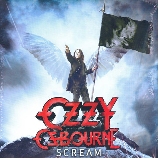 Image of Front Cover of 2xLP - NEW/NEW - OZZY OSBOURNE, Scream (Epic; 88697775151, Europe 2010, 180g Vinyl, Limited Edition 1500 copies.), SEALED, Ozzy returned with a heavy, guitar-driven solo album, packed with big riffs, dark hooks and his unmistakable vocals. A late-career metal record featuring guitarist Gus G. - 4036174E