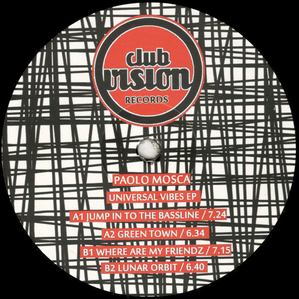 Image of Front Cover of 12" - /G+ - PAOLO MOSCA, Universal Vibes EP (Club Vision Records; CV04, Italy 2019, Plain Sleeve), ,  - 4126371E