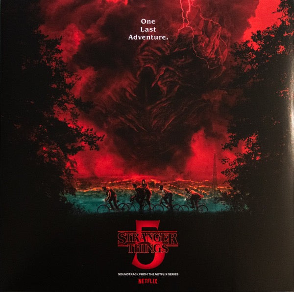 Image of Front Cover of LP - NEW/NEW - VARIOUS ARTISTS, Stranger Things: Soundtrack From The Netflix Series, Season 5 (Legacy; 19958408091, Europe 2026, Inner, Compilation, Black Vinyl), , Celebrate the epic conclusion of Netflix's Stranger Things with the official Season 5 soundtrack, a nostalgic journey back to 1987. Featuring iconic tracks that underscore the final battle in Hawkins.A1	Michael Jackson�	Rockin' RobinA2	Tiffany�	I Think We're Alone NowA3	ABBA�	FernandoA4	The Chordettes�	Mr. SandmanA5