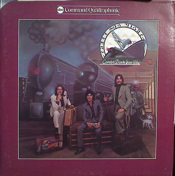 Image of Front Cover of LP - VG/VG - THREE DOG NIGHT, Coming Down Your Way (ABC Command Quadraphonic; CQD-40018, US 1975, Quadraphonic), A few light hairlines. Sleeve has edgewear, ringwear, corner cut. ,  - 4126335E