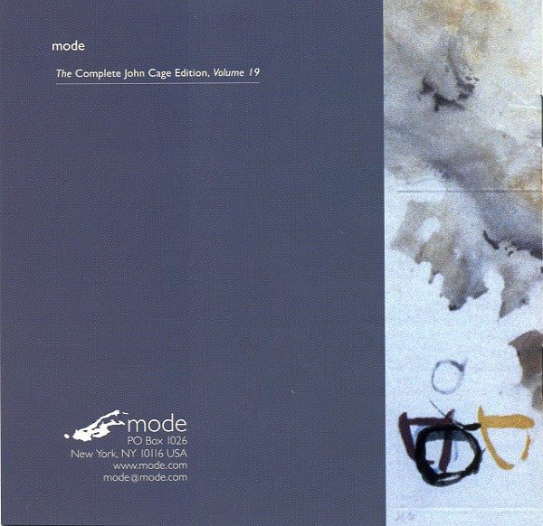 Image of Back Cover of CD - EX/VG+ - JOHN CAGE, The Number Pieces 2: Five  (Mode; mode 75, US 1999), ,  - 4136189E