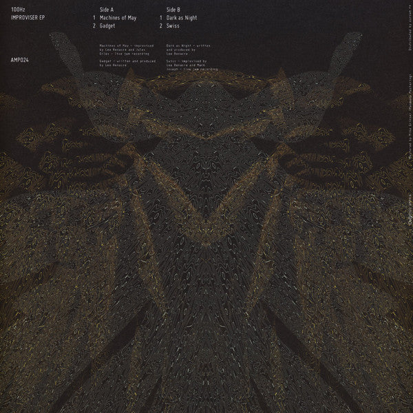 Image of Back Cover of 12" - VG+/VG+ - 100HZ, Improviser EP (Amphia; AMP024, Romania 2022, Picture Sleeve), ,  - 4126373E