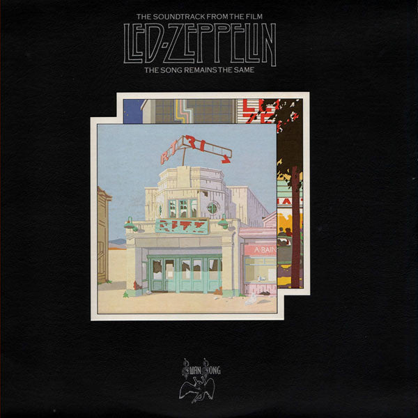 Image of Front Cover of 2xLP - VG/VG - LED ZEPPELIN, The Soundtrack From The Film The Song Remains The Same (Swan Song; SS 89402, Germany 1970s Reissue, Textured Gatefold Sleeve, Glued-In Booklet & 2 Black Inners), Hairlines, edge & ring wear, bottom edge taped, small tear on one Inner,  - 4146174S