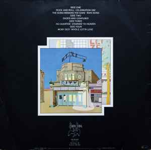 Image of Back Cover of 2xLP - VG/VG - LED ZEPPELIN, The Soundtrack From The Film The Song Remains The Same (Swan Song; SS 89402, Germany 1970s Reissue, Textured Gatefold Sleeve, Glued-In Booklet & 2 Black Inners), Hairlines, edge & ring wear, bottom edge taped, small tear on one Inner,  - 4146174S