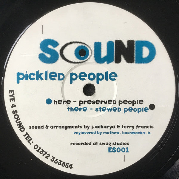 Image of Front Cover of 12" - /G+ - PICKLED PEOPLE, Pickled People (Eye 4 Sound; ES001, UK 1996), Conservatively graded; plays nicely despite marks, A	Stewed PeopleB	Preserved People - 4116343C
