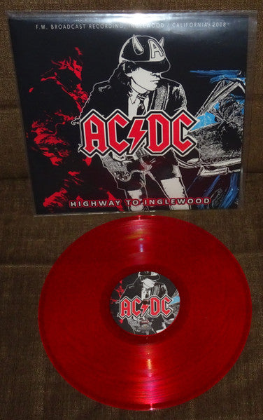 Image of Back Cover of LP - VG+/VG - AC/DC, Highway To Inglewood (Eagle Eyes Entertainment; EEE-82610,  2024, Transparent Red vinyl. Unofficial), ,  - 4126343E