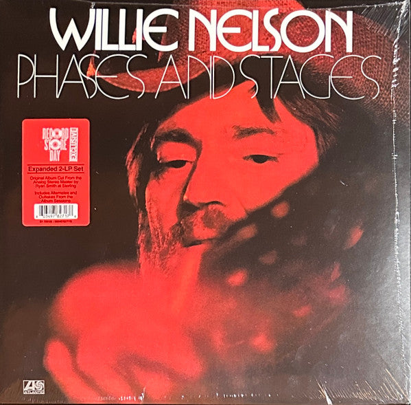Image of Front Cover of 2xLP - VG+/VG+ - WILLIE NELSON, Phases And Stages (Rhino Records; R1 726130, Worldwide 2024 Reissue, Gatefold), Still in hype stickered shrinkwrap.,  - 4116348C