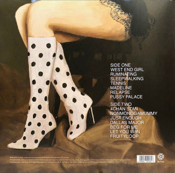 Image of Back Cover of LP - EX/EX - LILY ALLEN, West End Girl (BMG; 964221341, Worldwide 2026, Gatefold, Inner, Crystal Clear Vinyl), Still in hype stickered shrinkwrap.,  - 4116350C