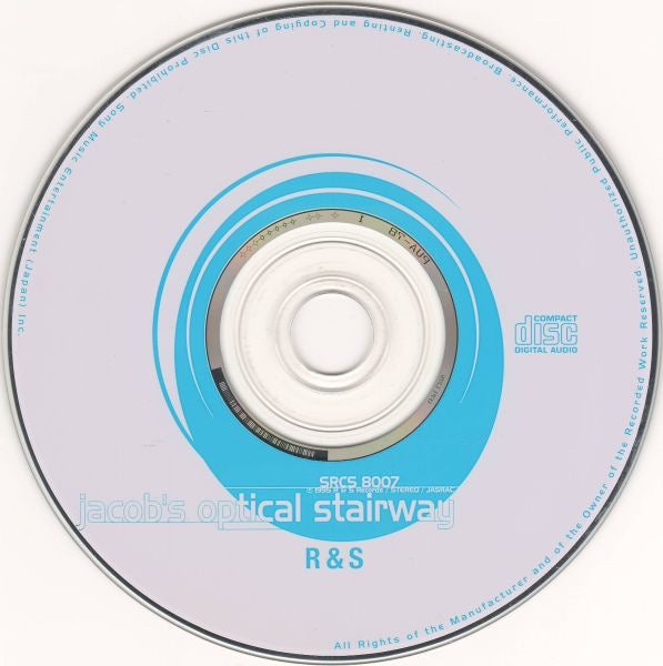 Image of Label Cover of CD - VG+/VG - JACOB'S OPTICAL STAIRWAY, Jacob's Optical Stairway (R & S Records; SRCS 8007, Japan 1996, Jewel Case, With Obi), Light Scratches (CD),  - 4116365C