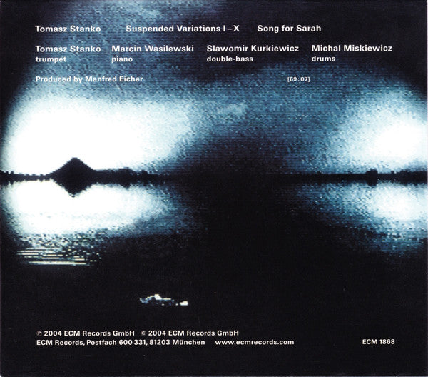 Image of Back Cover of CD - EX/EX - TOMASZ STANKO QUARTET, Suspended Night (ECM Records; ECM 1868, Germany 2004), ,  - 4156119S