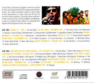 Image of Back Cover of 2xCD - VG+/VG+ - THE ANIMALS*, Live In The Sixties (London Calling; LC2CD5012, UK 2018, Triple Digipak), ,  - 4136200E