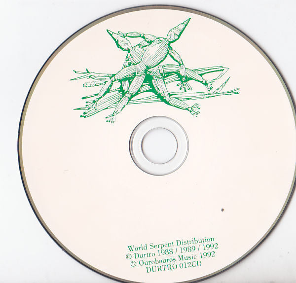 Image of Label Cover of CD - VG+/VG+ - CURRENT 93, Earth Covers Earth (Durtro; DURTRO 012CD, UK 1992, Jewel Case), ,  - 4136145E