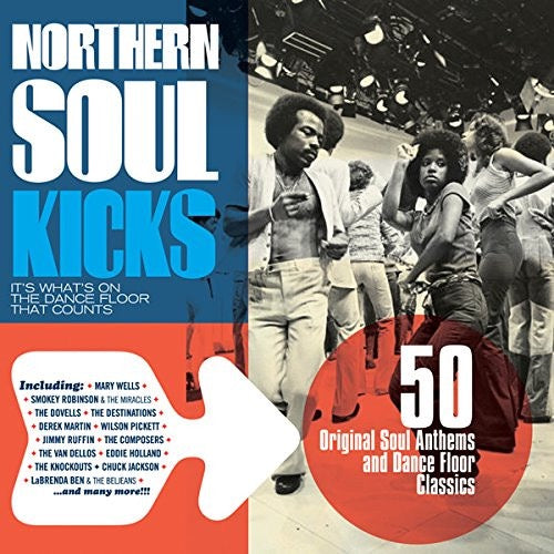Image of Front Cover of 2xCD - VG+/VG+ - VARIOUS, Northern Soul Kicks (50 Original Soul Anthems And Dance Floor Classics) (Soul Jam Records; 600844, Europe 2014, Double CD Case), ,  - 4116369C