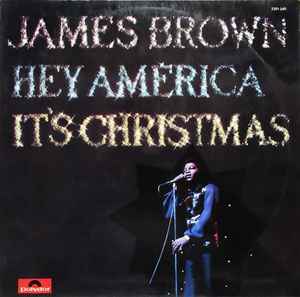 Image of Front Cover of LP - VG+/EX - JAMES BROWN, Hey America It's Christmas (Polydor; 2391 049, Germany 1972), Light ringwear. Sticker on back of sleeve.,  - 4126386E