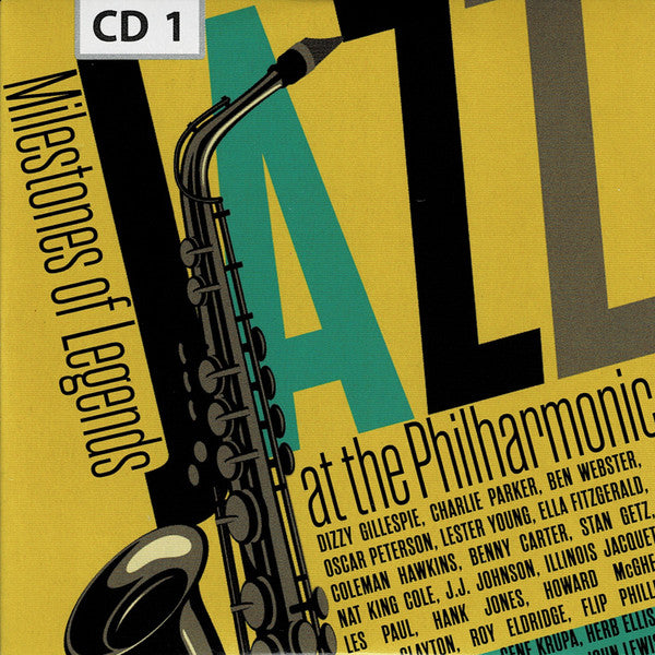 Image of Label Cover of 10xCD - VG+/VG+ - DIZZY GILLESPIE, CHARLIE PARKER, OSCAR PETERSON, Jazz At The Philharmonic - Milestones Of Legends (The Intense Media; 600335, USA & Europe 2016, Box Set), ,  - 4156104S