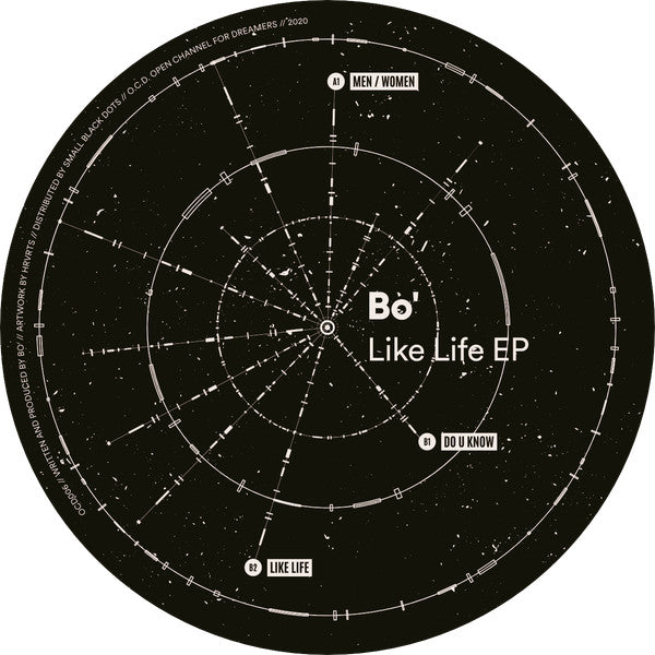 Image of Front Cover of 12" - /VG - BO , Like Life EP (O.C.D.; OCD006, Spain 2020, Plain Sleeve), Light marks only.,  - 4126425E