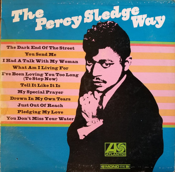 Image of Front Cover of LP - G+/VG - PERCY SLEDGE, The Percy Sledge Way (Atlantic; 8146, US 1967, Pasteback Sleeve, Mono), Seam splits on top and bottom edges. WOS and WOL. Light marks on disc.,  - 4146207S