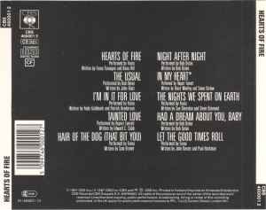 Image of Back Cover of CD - VG+/VG+ - FIONA (4), BOB DYLAN, RUPERT EVERETT, Hearts Of Fire (CBS; CBS 460001 2, Europe 1987), ,  - 4136203E