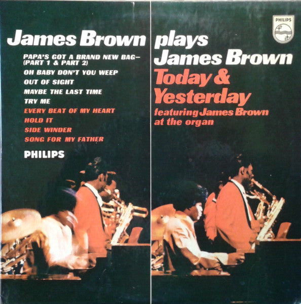 Image of Front Cover of LP - VG/VG+ - JAMES BROWN, James Brown Plays James Brown - Today & Yesterday - James Brown At The Organ (Philips; BL 7697, UK 1965), Lightest of marks. Light creases on sleeve with ringwear & sticker residue. Sticker on cover (front & back).,  - 4126474E