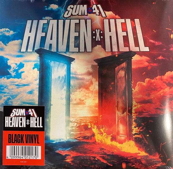 Image of Front Cover of 2xLP - EX/VG+ - SUM 41, Heaven :x: Hell (Rise Records; RISE 538-1, USA & Europe 2024, Gatefold, 2 Inners), Still In Opened Shrinkwrap With Hype Sticker,  - 4116385C