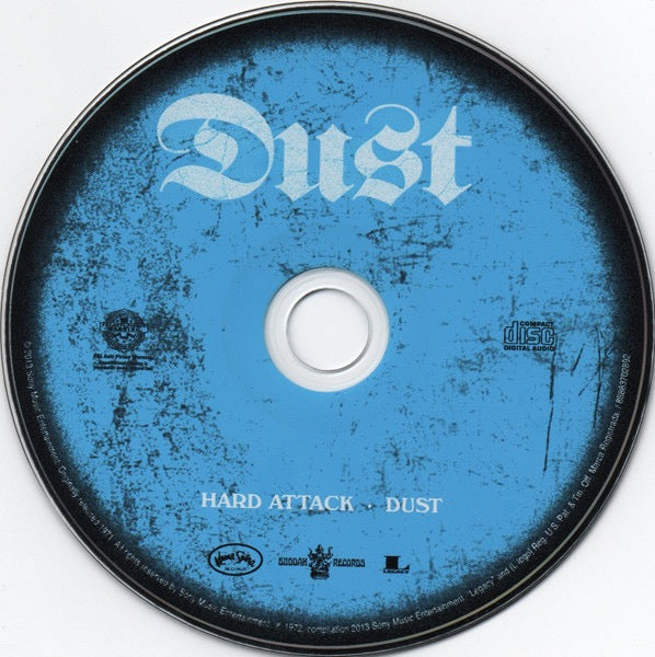 Image of Label Cover of CD - VG+/VG+ - DUST, Hard Attack / Dust (Kama Sutra ; 88883702892, US 2013 Reissue, Jewel Case), ,  - 4116412C